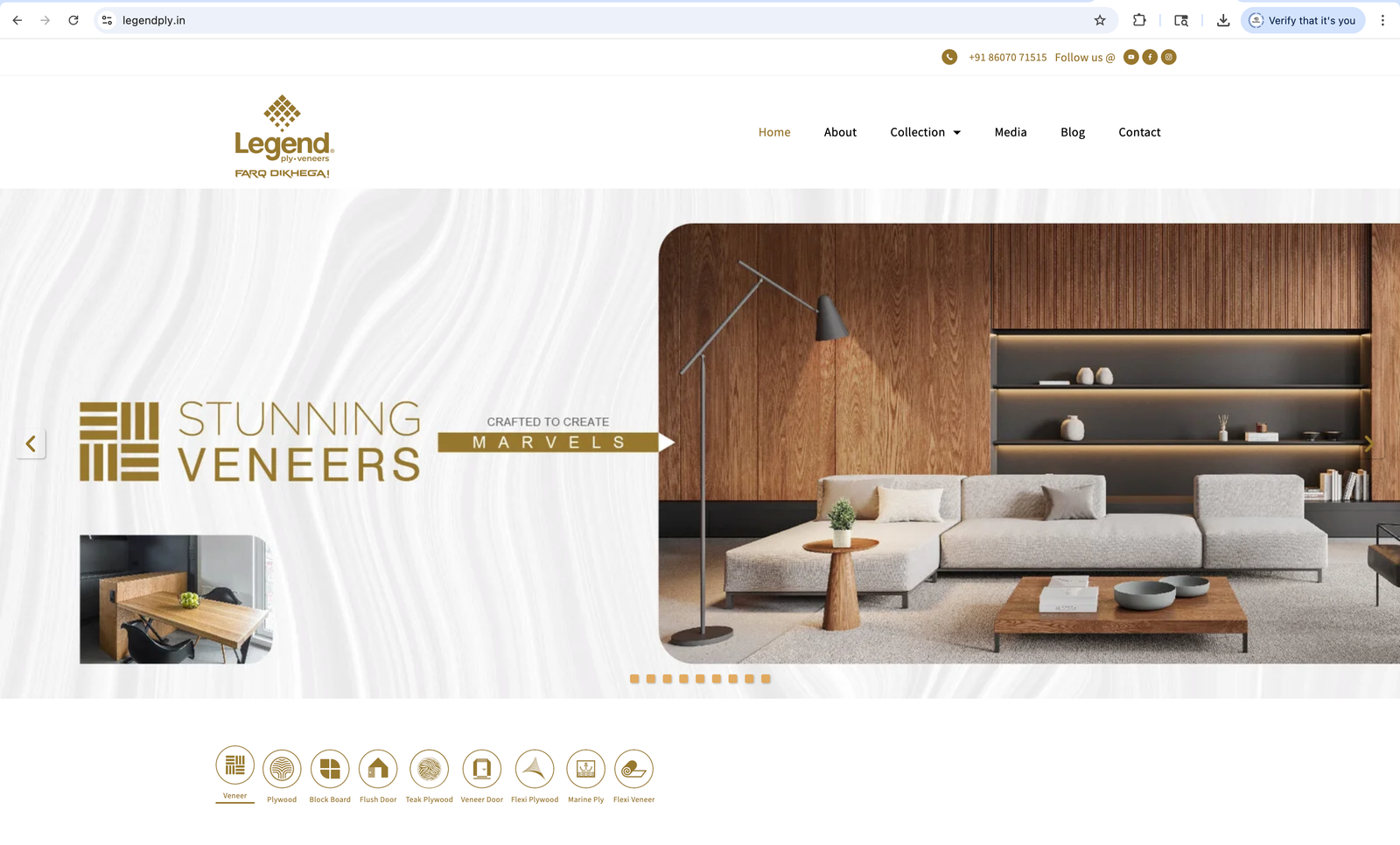 Legend Ply website preview
